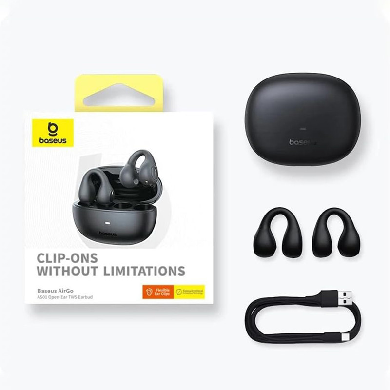 هدفون بلوتوثی باسئوس مدل AirGo AS01 OPEN Ear TWS