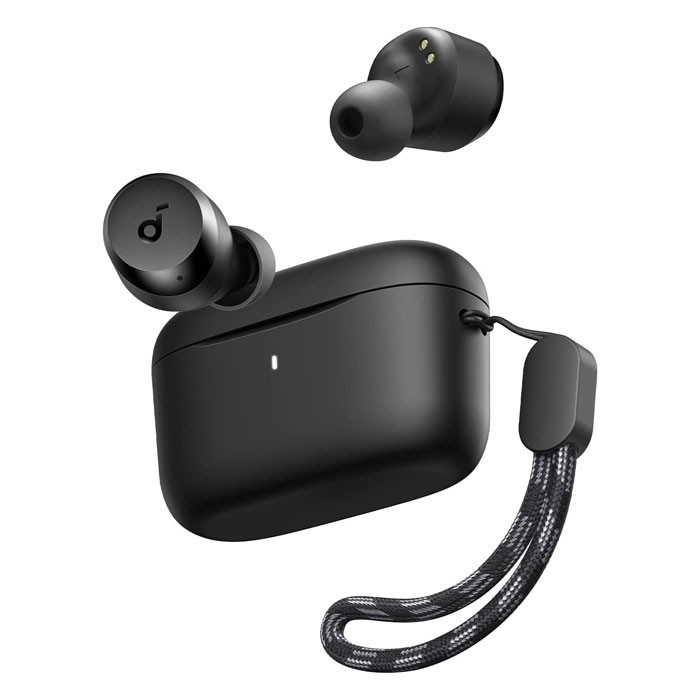 هدفون بلوتوثی انکر مدل Soundcore A25i بدون قابلیت نویز کنسلینگ، درگاه شارژ USB Type-C، دارای دو میکروفون داخلی با الگوریتم هوش مصنوعی، مقاوم در برابر پاشش آب