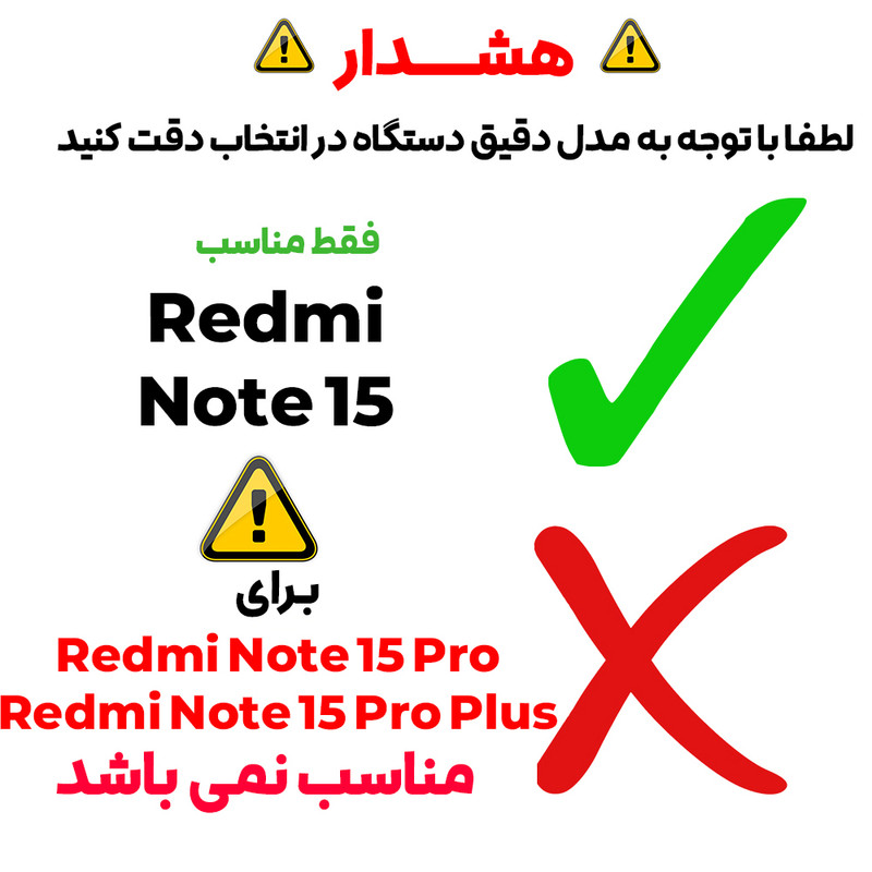 محافظ صفحه نمایش بادیگارد مدل Hydrogel مناسب برای گوشی موبایل شیائومی Redmi Note 15