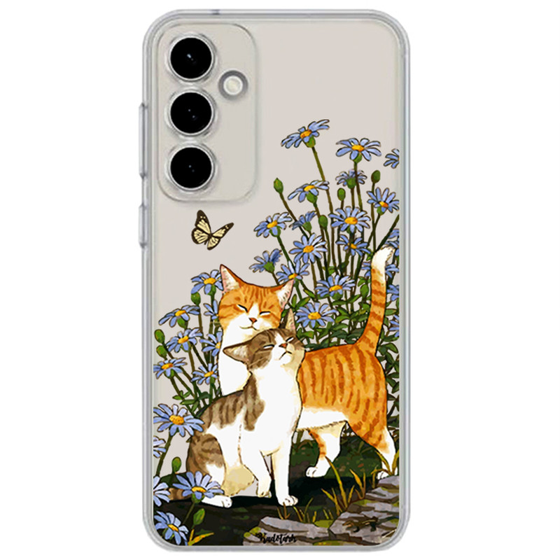 کاور طرح گربه پروانه مناسب برای گوشی موبایل سامسونگ Galaxy S23 Fe