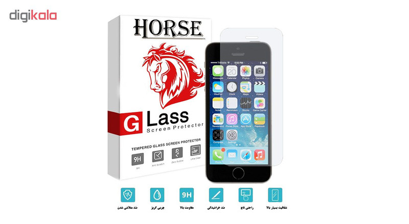 محافظ صفحه نمایش هورس مدل UCC مناسب برای گوشی موبایل اپل iPhone 5 / 5S / SE