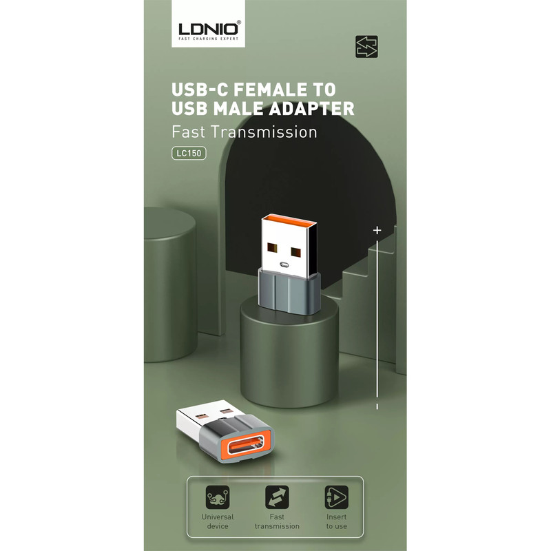 مبدل OTG USB-C به USB الدینیو مدل LC150 nack