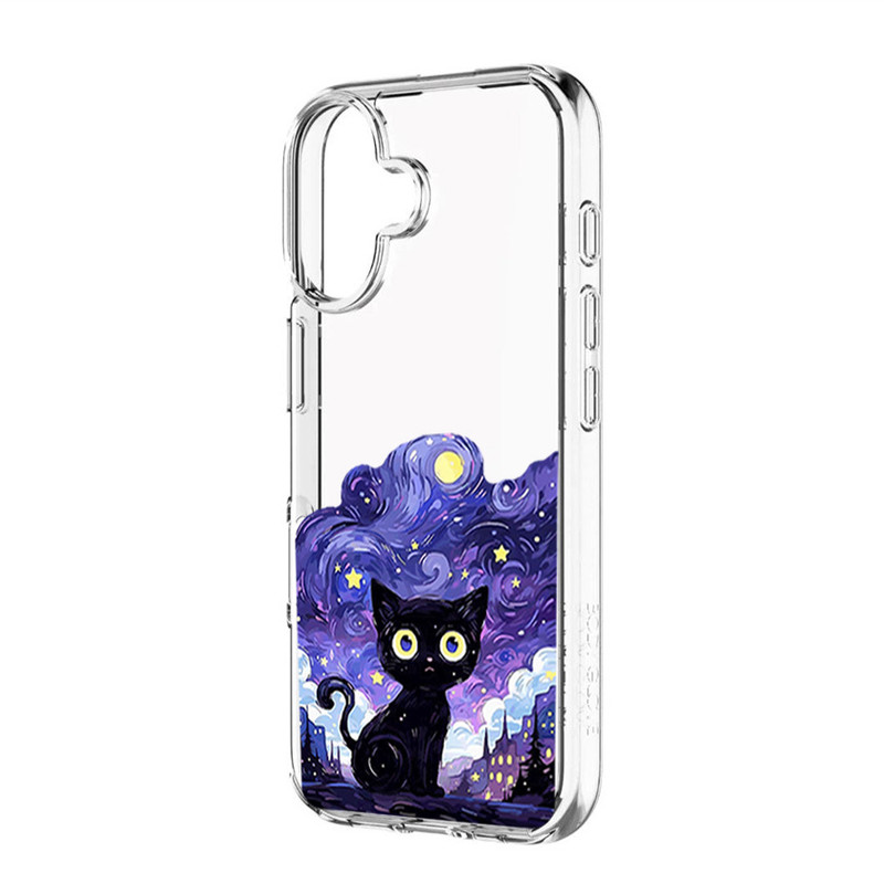 کاور طرح Purple Cat مناسب برای گوشی موبایل اپل IPhone 17