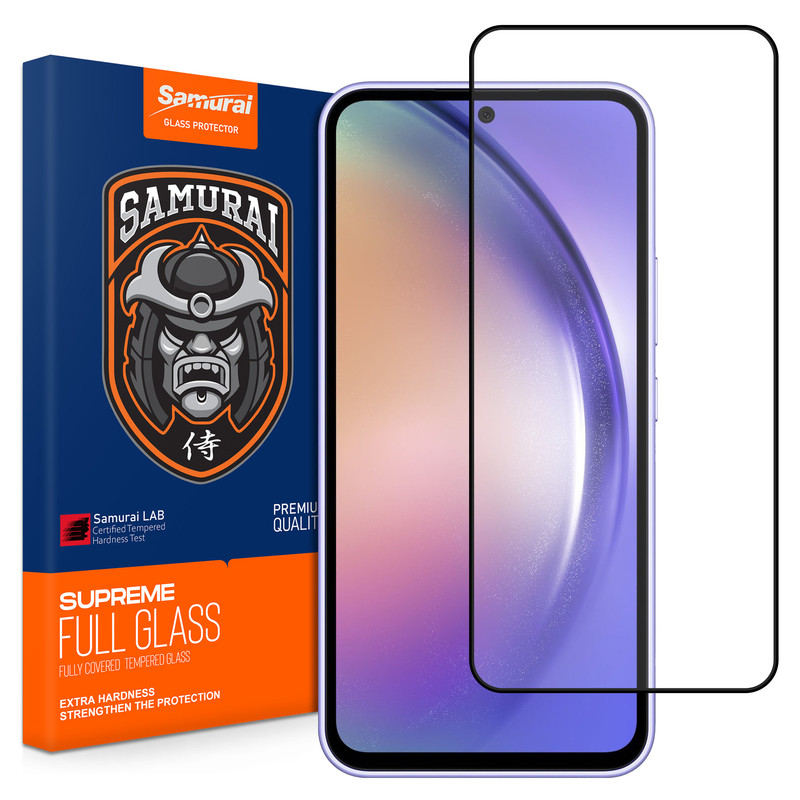 محافظ صفحه نمایش شیشه ای سامورایی مدل ovglass مناسب برای گوشی موبایل سامسونگ Galaxy A54 / S23 FE