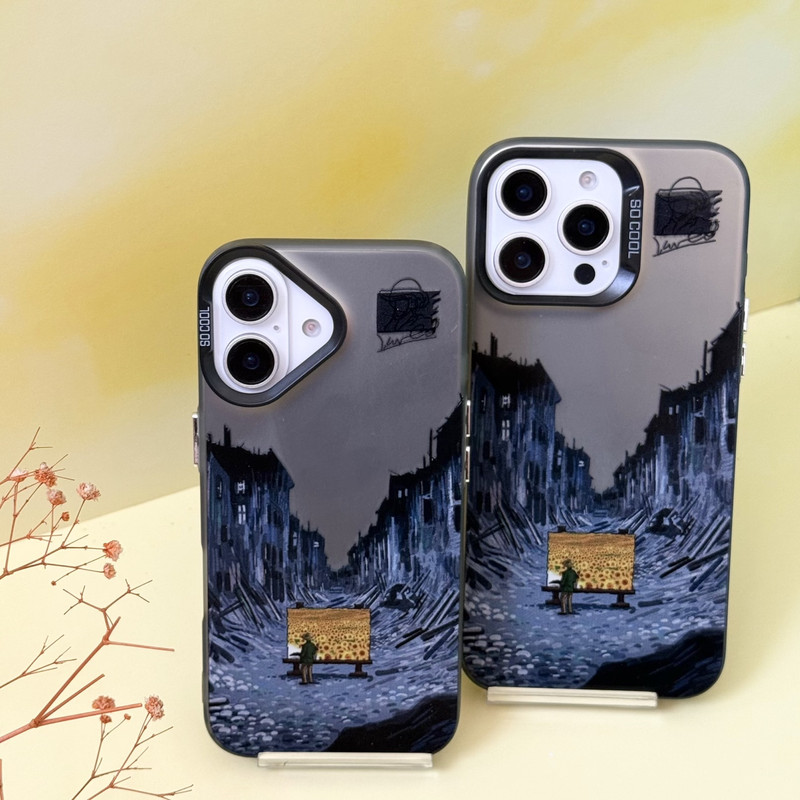 کاور مدل so cool طرح هنر ون گوگ مناسب برای گوشی موبایل اپل iphone 16 pro