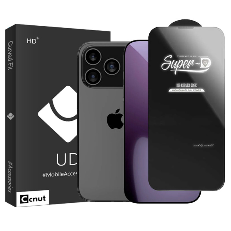 محافظ صفحه نمایش کوکونات مدل Super-D UDBC مناسب برای گوشی موبایل اپل iPhone 17 Pro Max