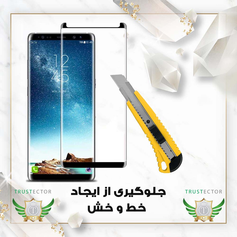 محافظ صفحه نمایش سرامیکی تراستکتور مدل CRMEGTR مناسب برای گوشی موبایل سامسونگ Galaxy Note 8 / Galaxy Note 9