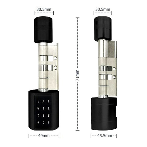 سیلندر قفل هوشمند مدل TTLock 75-100mm