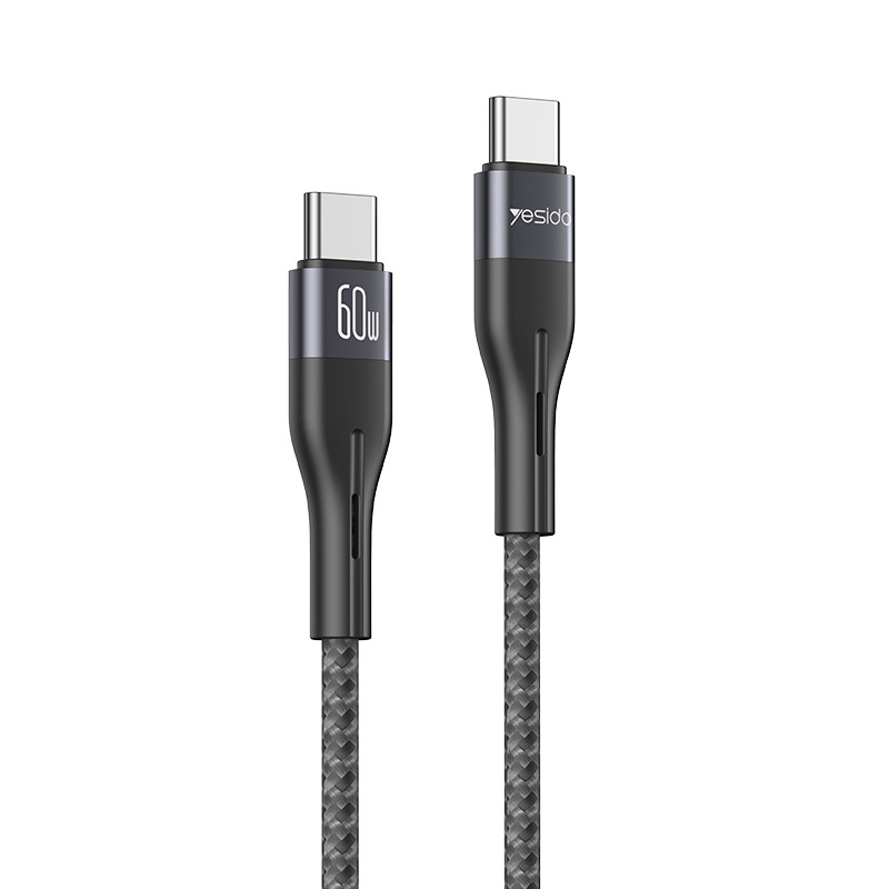 کابل USB-C یسیدو مدل DUAL TYPE-C CA156 60W طول 1 متر