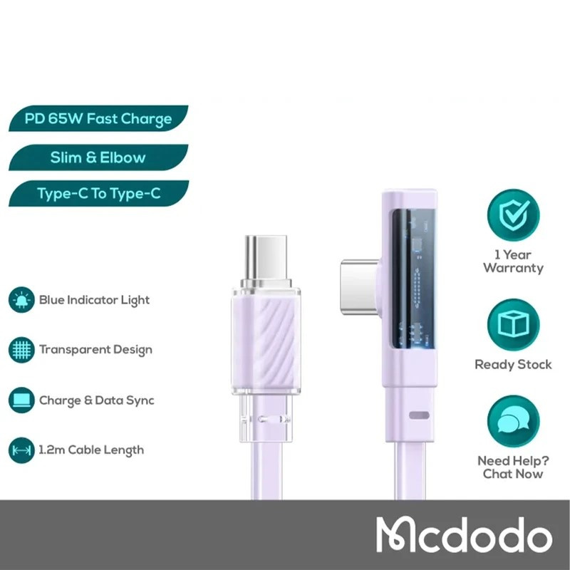 کابل تبدیل USB به لایتنینگ مک دودو مدل CA-3414 طول 1.8 متر