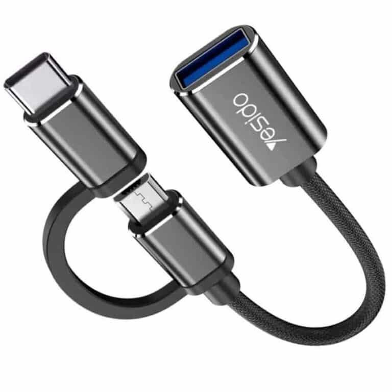 مبدل OTG microUSB/ USB-C به USB 3.0 یسیدو مدل GS02