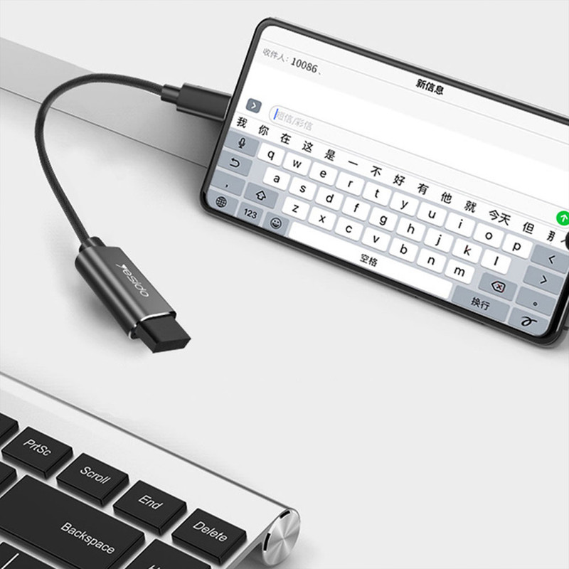مبدل OTG USB-C به USB یسیدو مدل GS01