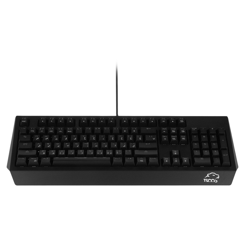 کیبورد مخصوص بازی تسکو مدل GK 8127، سوییچ مکانیکال قهوه ای، Full-Size، نورپردازی RGB