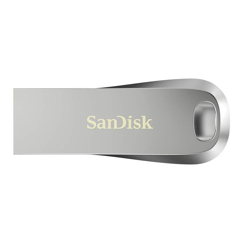 فلش مموری سن دیسک مدل Ultra Luxe ظرفیت 256 گیگابایت، رابط USB 3.1، سرعت خواندن 150 مگابایت بر ثانیه، بدنه فلزی مقاوم، پشتیبانی از نرمافزار کدگذاری اطلاعات
