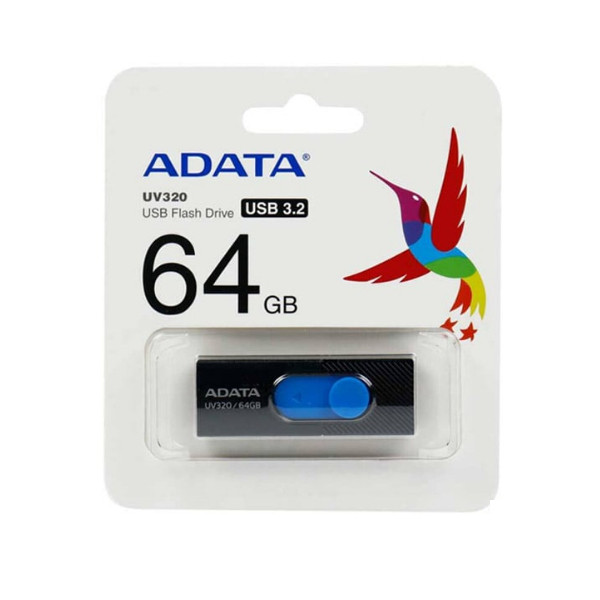 فلش مموری USB 3.2 ای دیتا مدل UV320 ظرفیت 64 گیگابایت