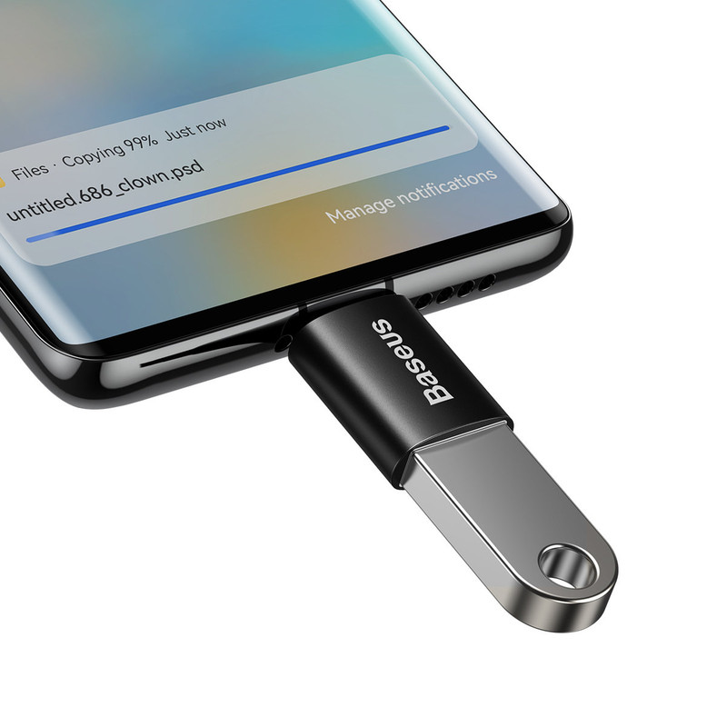 مبدل USB-C به USB3.1 باسئوس مدل Ingenuity Series Mini OTG Adaptor ZJJQ000001