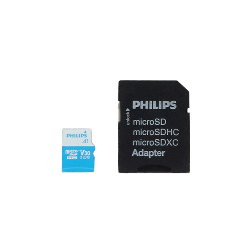 کارت حافظه microSDHC فیلیپس مدل FM16MP65B کلاس 10 استاندارد U1 ظرفیت 16 گیگابایت به همراه آداپتور