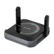 مودم روتر قابل حمل پرودو مدل PD-4GCPME-BKGY با پشتیبانی 4G LTE، باتری 4000 میلی‌آمپرساعتی با شارژدهی 12 ساعت، اتصال همزمان تا 10 دستگاه، پورت LAN و فرکانس 2.4 گیگاهرتز