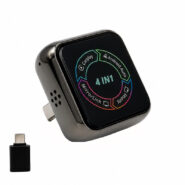 دانگل وایرلس کارپلی و اندروید اتو و میرور لینک و ایر پلی مدل 4in1 به همراه مبدل USB به USB-C