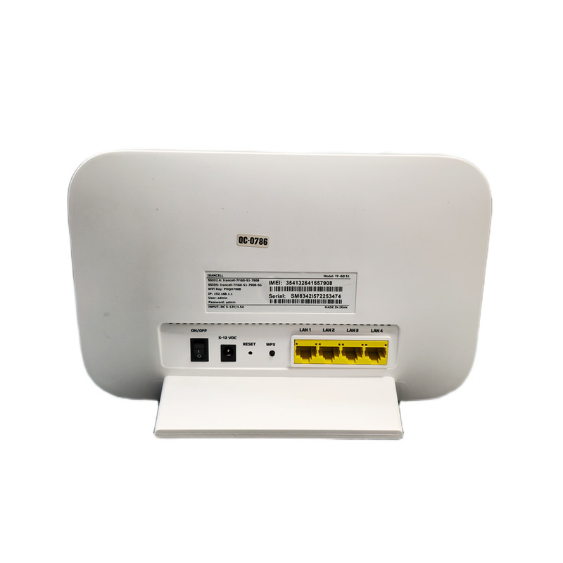 مودم روتر 4G و TD-LTE مدل TF-i60 S1، بههمراه سیمکارت و بسته اینترنت 300 گیگابایتی 6 ماهه، با اتصال وایفای برای 32 کاربر، آنتن خارجی و درگاه LAN